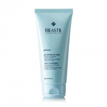 Делікатний очищувальний гель для обличчя Rilastil Aqua Detergente Viso, 200 мл