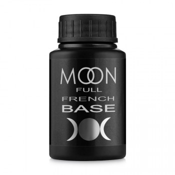 База-френч Moon Full French Base UV/LED, 17 сірий з дрібним шимером, 30 мл