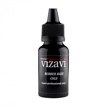 Каучукове базове холодне покриття для гель-лаку Vizavi Professional Base Coat Cold VRB-32, 30 мл
