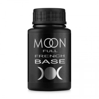 База-френч Moon Full French Base UV/LED, 16 рожевий з дрібним шимером, 30 мл