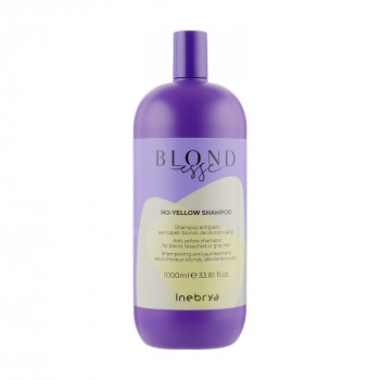 Шампунь проти жовтизни Inebrya Blondesse No-Yellow Shampoo для світлого, освітленого або сивого волосся, 1 л