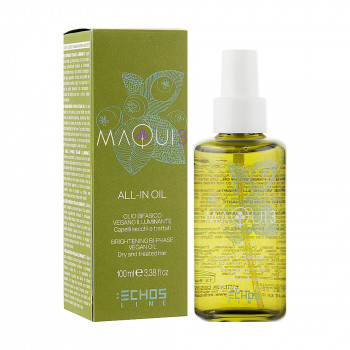 Освітлювальна двофазна олія Echosline Maqui 3 All-In Oil Brightening Bi-Phase Vegan Oil, 100 мл