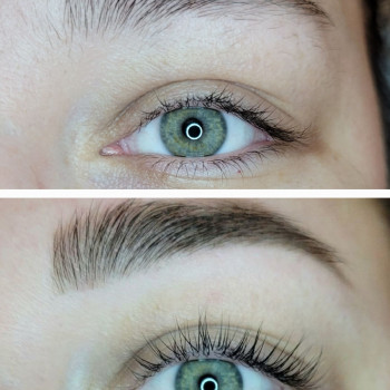 Ламінування вій, корекція бровей, фарбування краскою