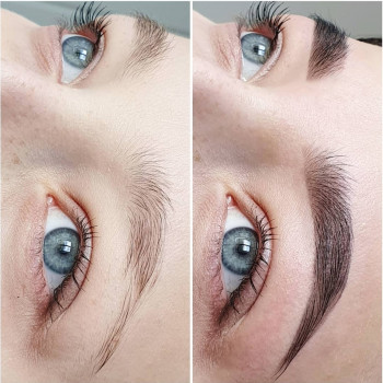 Брови до/после