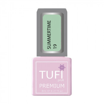 Гель-лак для нігтів Tufi Profi Premium Summertime, 19 Ментоловий, 8 мл