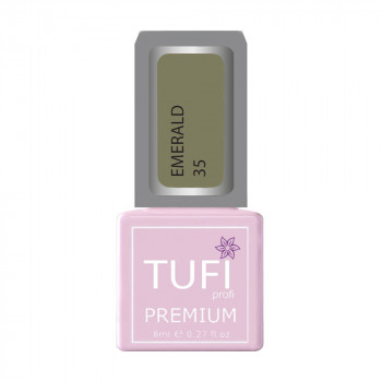 Гель-лак для нігтів Tufi profi Premium Emerald 35 Незрілий горіх, 8 мл