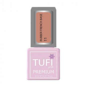 База для гель-лаку Tufi profi Premium Rubber French Base 011 Стиглий абрикос, 8 мл