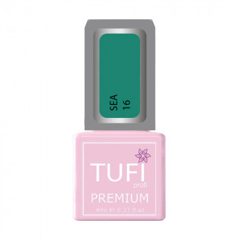 Гель-лак для нігтів Tufi profi Premium Sea 16 Бірюзові перли, 8 мл