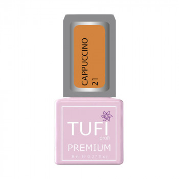 Гель-лак для нігтів Tufi profi Premium Cappuccino 21 Абрикосова ілюзія, 8 мл