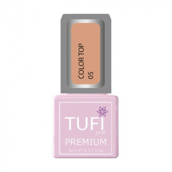 Кольоровий топ для нігтів Tufi profi Premium Color Top 05 Ягідна глазур, 8 мл
