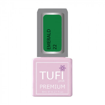 Гель-лак для нігтів Tufi profi Premium Emerald 22 Норвезький ліс, 8 мл