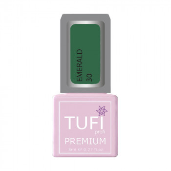 Гель-лак для нігтів Tufi profi Premium Emerald 30 Зелений опал, 8 мл
