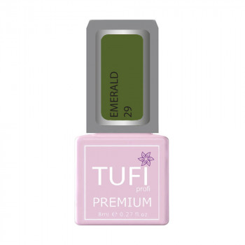 Гель-лак для нігтів Tufi profi Premium Emerald 29 Степова трава, 8 мл