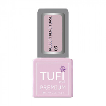 База для гель-лаку Tufi profi Premium Rubber French Base 009 Холодна троянда, 8 мл