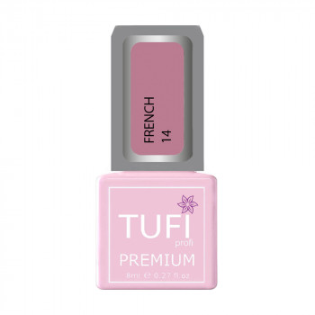 Гель-лак для нігтів Tufi profi Premium French 14 Чайна троянда, 8 мл