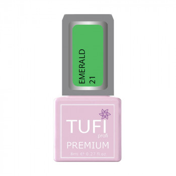 Гель-лак для нігтів Tufi profi Premium Emerald 21 Кіберпанк, 8 мл