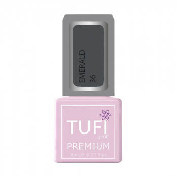 Гель-лак для нігтів Tufi profi Premium Emerald 36 Нічне стебло, 8 мл