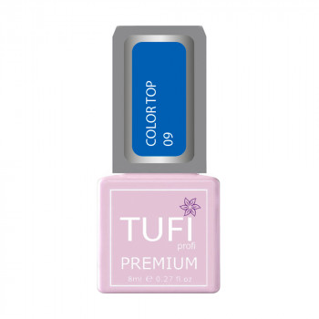 Кольоровий топ для нігтів Tufi profi Premium Color Top 09 Морська гладь, 8 мл