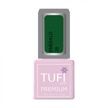 Гель-лак для нігтів Tufi profi Premium Emerald 26 Ірландський мох, 8 мл