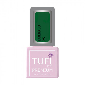 Гель-лак для нігтів Tufi profi Premium Emerald 25 Німфа, 8 мл