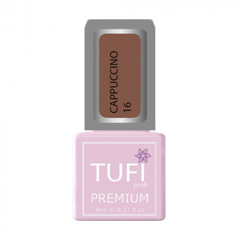 Гель-лак для нігтів Tufi profi Premium Cappuccino 16 Карамель, 8 мл