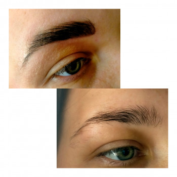 Фарбування та корекція воском брів-150 грн