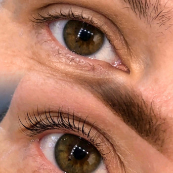 Ламинирование ресниц с окрашиванием