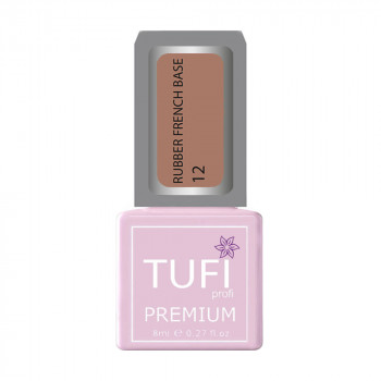 База для гель-лаку Tufi profi Premium Rubber French Base 012 Солодкий мокко, 8 мл