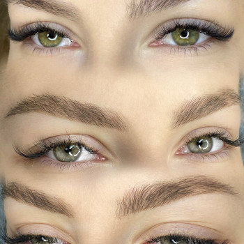 Зажившие брови после 1й процедуры