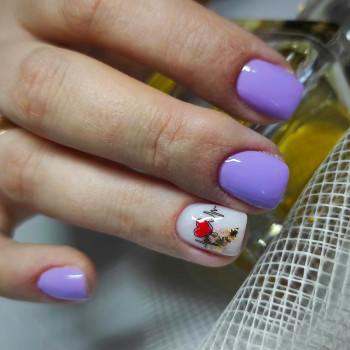 Комбінований манікюр, зміцнення гелем, ремонт одного нігтя,, фото - Майстер манікюру Лілія Борисенко