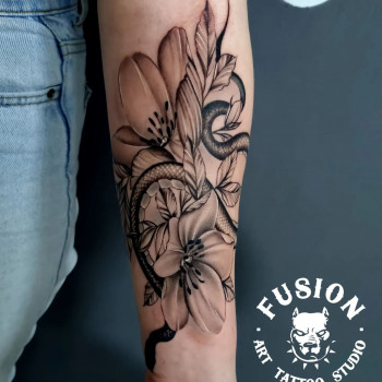 Тату Робота майстра Андрія Юдіна, фото - Тату салон Fusion