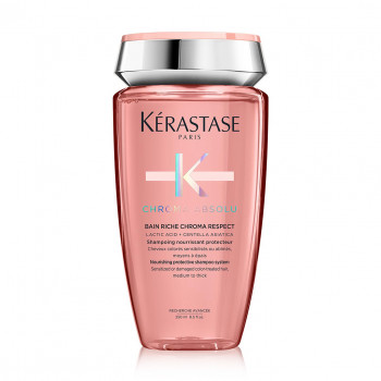 Шампунь-ванна Kerastase Chroma Absolu Bain Riche Chroma Respect для живлення та захисту фарбованого чутливого волосся та пошкодженого волосся, 250 мл