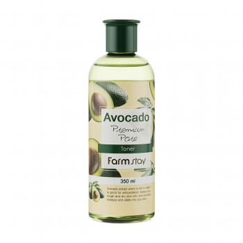 Зволожувальний тонер для обличчя FarmStay Avocado Premium Pore Toner, 350 мл