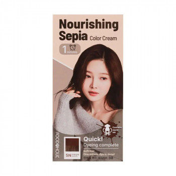 Крем-фарба для волосся Food A Holic Nourishing Sepia Color Cream 5N Dark Brown, 120 г