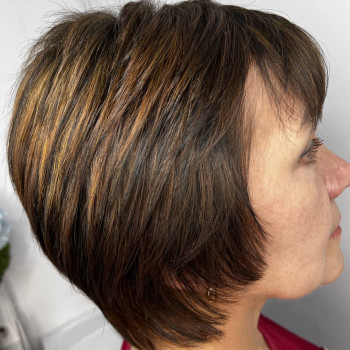 Розбавили довжину, додавши відблисків, фото - перукар Тамара Гречанова