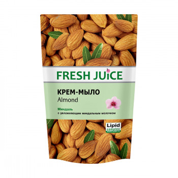 Рідке крем-мило Fresh Juice Мигдаль, із зволожувальним мигдальним молочком, 460 мл (дойпак)