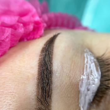 Брови на четвертий день після процедури