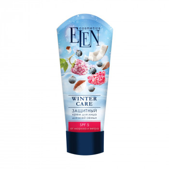 Захисний крем для обличчя Elen Cosmetics Winter Care SPF 5 для всієї родини, 75 мл