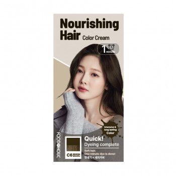 Крем-фарба для волосся Food A Holic Nourishing Sepia Color Cream C6 Light Natural Brown, 120 г