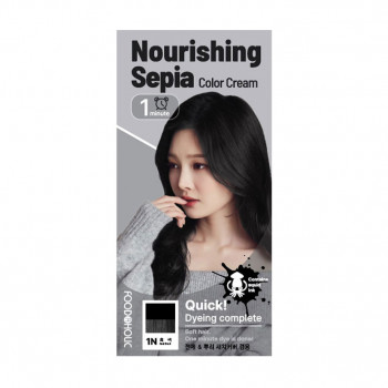 Крем-фарба для волосся Food A Holic Nourishing Sepia Color Cream 1N Real Black, 120 г