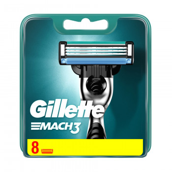 Змінні картриджі для гоління Gillette Mach 3 чоловічі, 8 шт
