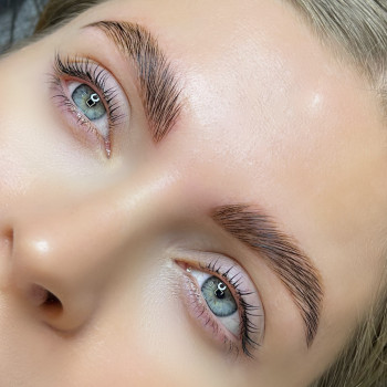 Ламінування+фарбування+корекція пінцетом