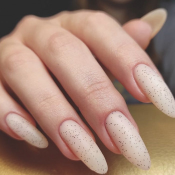 Наращивание + однотонное покрытие