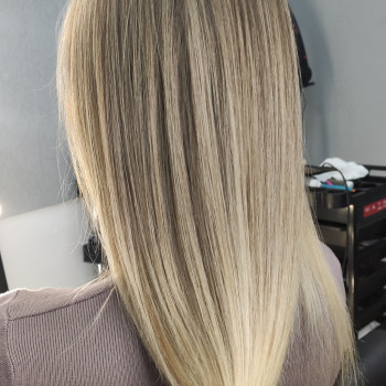 Блонд аиртач пшеничный цвет волос, фото - Парикмахер-колорист Ольга Семенова