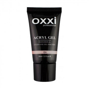 Акрил-гель для нігтів Oxxi Professional Acryl Gel 6 Какао, 30 мл