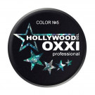 Глітерний гель для манікюру Oxxi Professional Hollywood 5 Сріблястий та світло-зелений голографічний мікс, 5 г