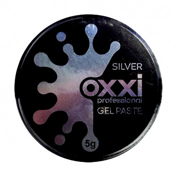 Гель-паста для манікюру Oxxi Professional Gel Paste Silver, 5 г