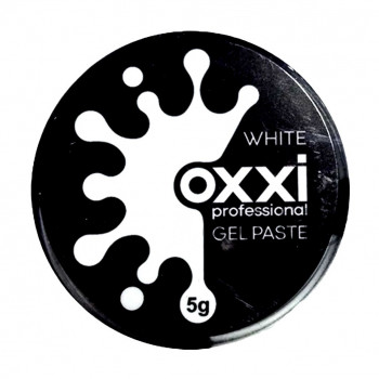 Гель-паста для манікюру Oxxi Professional Gel Paste White, 5 г