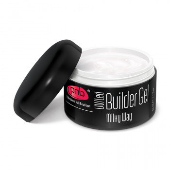 Однофазний моделювальний гель для нігтів PNB UV/LED One Phase Builder Gel Milky Way молочний, 50 мл