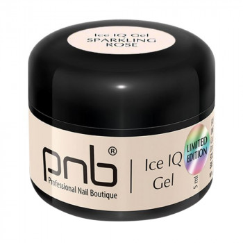 Низькотемпературний гель для нігтів PNB UV/LED Ice IQ Gel, Sparkling Rose, 5 мл